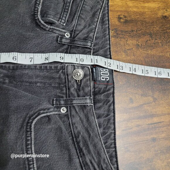 BDG Jeans Urban Outfitters 27 Skinny Straight High Rise Black Wash Denim - Picture 7 of 10